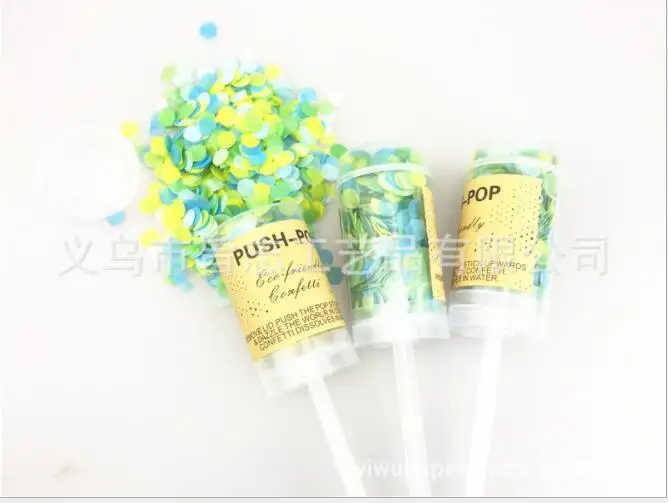 Push-Pop Конфетти Свадебные украшения вечерние праздничные