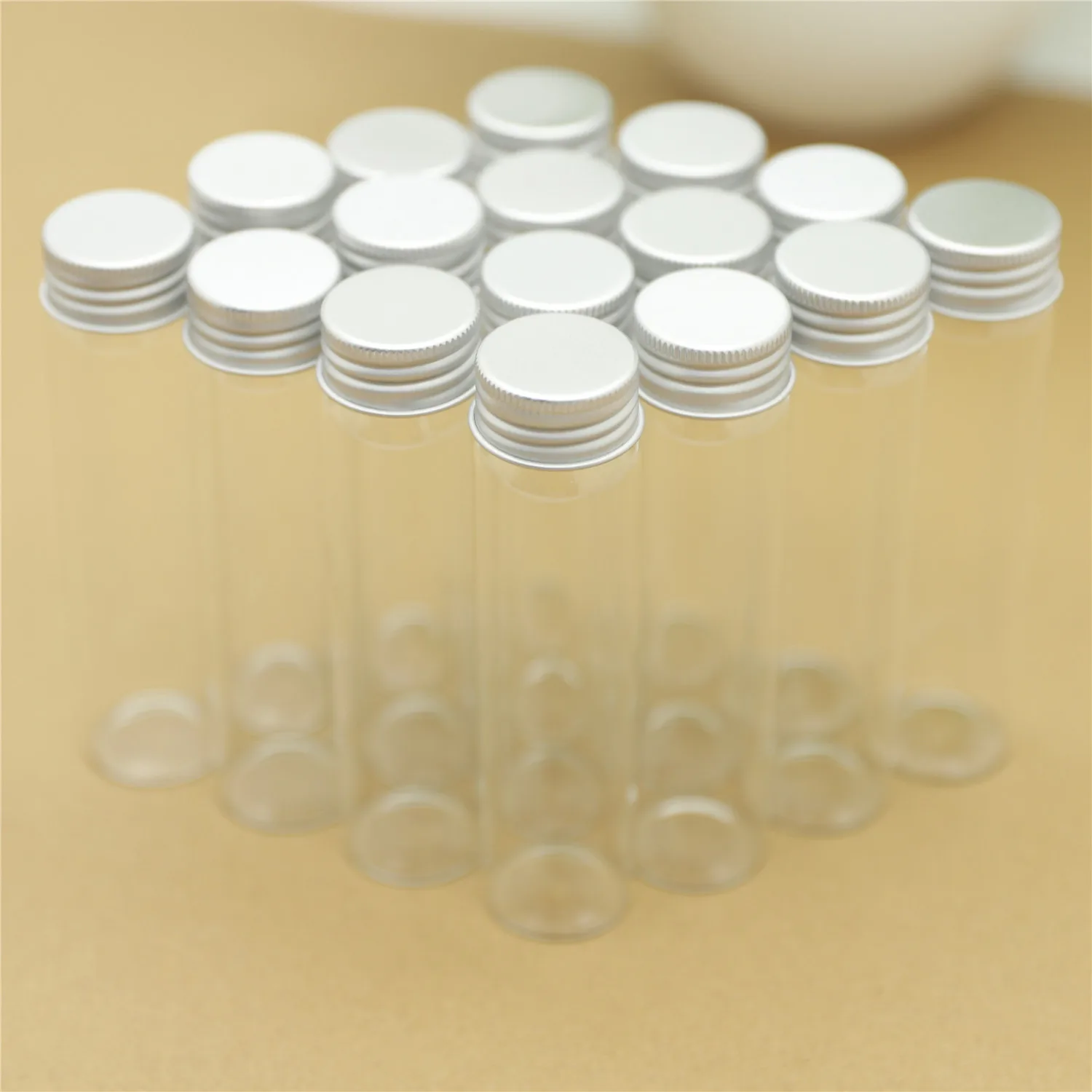 BULK LOT Smalll Glass Jars With Airtight Lids 70ml Mini Glass