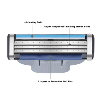 

GLPP4Pcs/Lot Mach 3 Layers бритва bic кассеты для жен Cartridges Manual Razor Blades Shaving Razor Blade