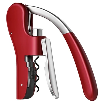 

Professional Zinc Alloy Power Wine Opener Screwpull Corkscrew Bonus Foil Cutter Premium Rabbit Lever Corkscrew for Wine
