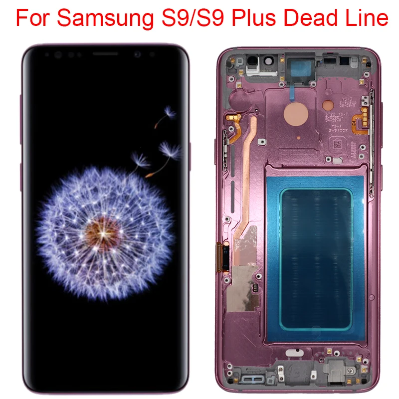 Оригинальный S9 G965F дисплей для Samsung Galaxy Plus G960F ЖК с рамкой 1440x2960 SM G960A G965T сенсорный экран|Экраны мобильных