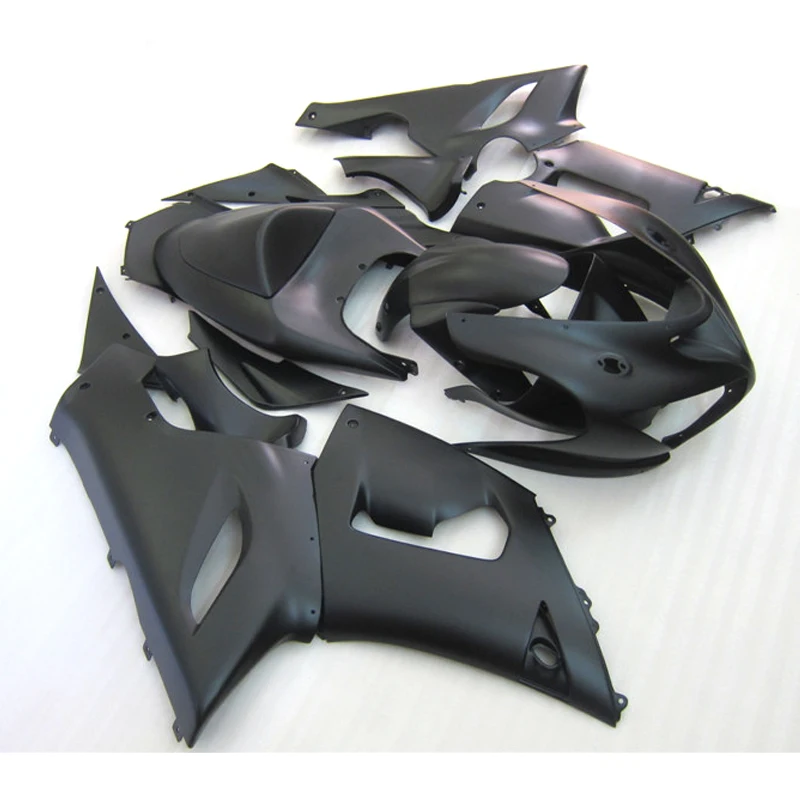 

High quality Body kit for Kawasaki ZX6R fairings 2005 2006 all black ZX-6R 05 06 Ninja 636 fairing kits SU3+7gifts