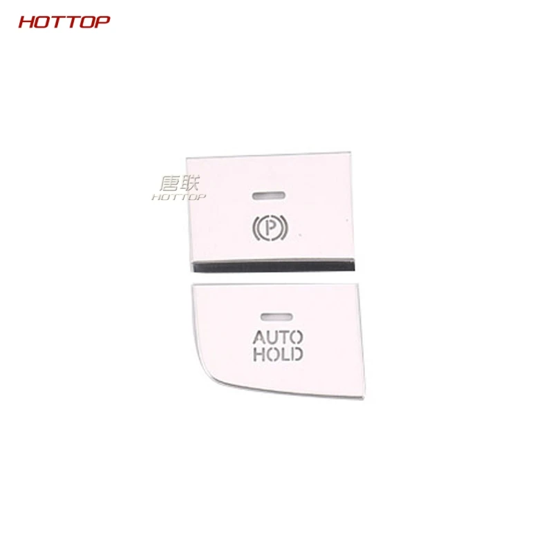 silver 2pcs Алюминиевый сплав электронный ручной тормоз крышка наклейка для Mazda 3 axela - Название цвета: silver 2pcs