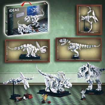 

Ideas Dinosaur Fossil Tyrannosaurus Rex Triceratops Pterosaur Explore lepinglys 21320 Building Blocks Bricks Toys Kids gifts