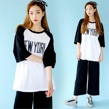

Hot Selling Summer Short-sleeved Pajamas Cartoon Cute Printed Home wear Set Comfortable Two Pieces Set