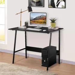 Bureau d'ordinateur pour ordinateur portable, Table d'étude, 39 pouces, Structure trapézoïdale, mobilier de salon moderne pour étudiants 