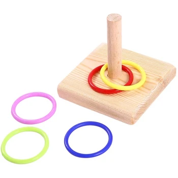 

Bird Toys, Bird Trick Tabletop Toys, Training Stacking Color Ring Toys Sets, Education Play Toys