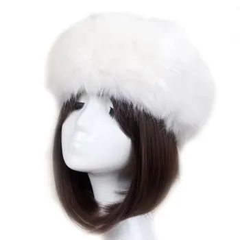 

Girls Fashion Faux Fur Headband Earmuff Autumn Women Ear Warmer Visor Cap Winter Warm Turban Hair Band Hair Accessories Outdoor