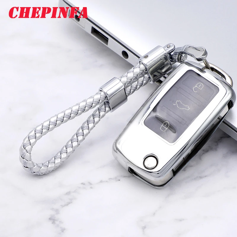

TPU Car Key Case Full Cover Protect Shell For Volkswagen VW Passat Golf Jetta Bora Polo Sagitar Tiguan Auto Key Bag