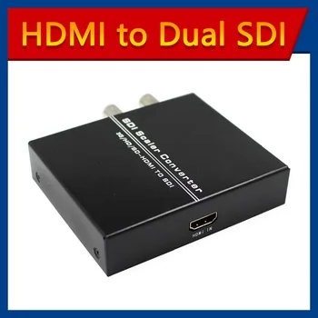 

HDMI to Dual SDI Scaler Adapter Converter Support 1080p Full HD to 2 Port SD-SDI/HD-SDI/3G-SDI BNC SDI for TV DVD Monitor