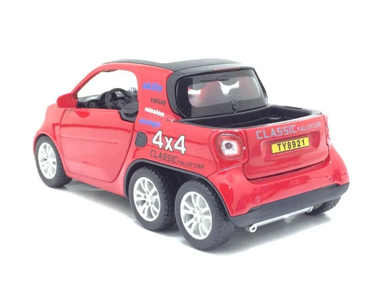 Коробка удлинить смарт-Fortwo умный эльф игрушка сплава Модель автомобиля
