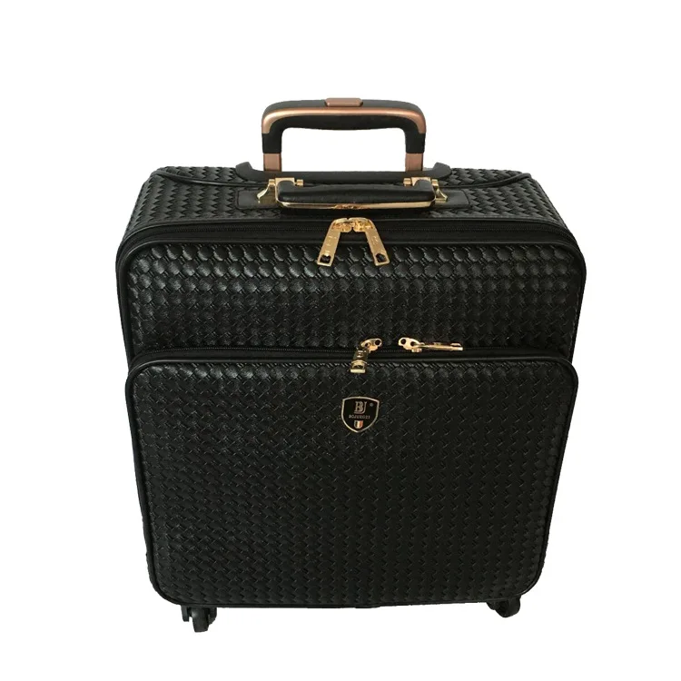 

Place of Origin Supply of Goods Travel Trolley Fashion Portable Pu Weaving Waterproof Travel Lugguge Mute wan xiang lun Boarding