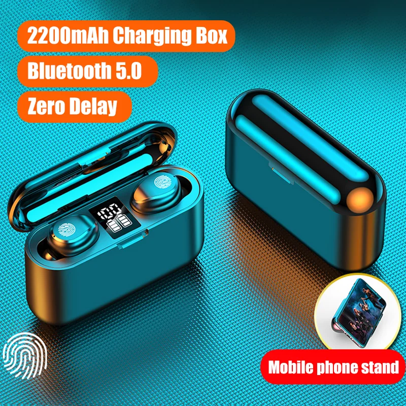 TWS 5 0 Wireless Headphones Bluetooth Earphone with Microphone Sports Waterproof Touch Control Wireless Earphones Headsets