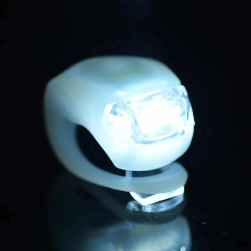 Big Sale Mini LED Bike Light Silicone Bicycle Lamp Head Front Rear Wheel Flash Light Waterproof Cycling Warning Taillight Lamps