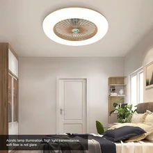 36W LED tavan vantilatörü aydınlatma ile ayarlanabilir rüzgar hızı uzaktan kumanda ile Modern LED tavan işık yatak odası oturma odası için