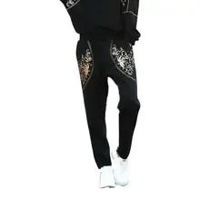 2020 women's fashion loose straight pants fashion printed pants Casual female clothing 2020 women's fashion loose straight pants fashion printed pants Casual female clothing