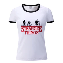 Футболка с принтом «странные вещи» в винтажном стиле; футболки с графическим принтом для женщин; белая футболка в стиле Харадзюку; модные женские топы в стиле ретро; Vogue для девочек «странные вещи»