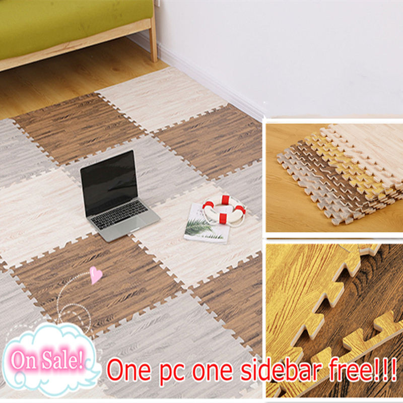 30*30cm Wooden Grain Puzzle Mat Baby EVA Foam Interlock Tiles Crawling Carpet Kids Game tiles bedroom livingroom soft floor 1pc