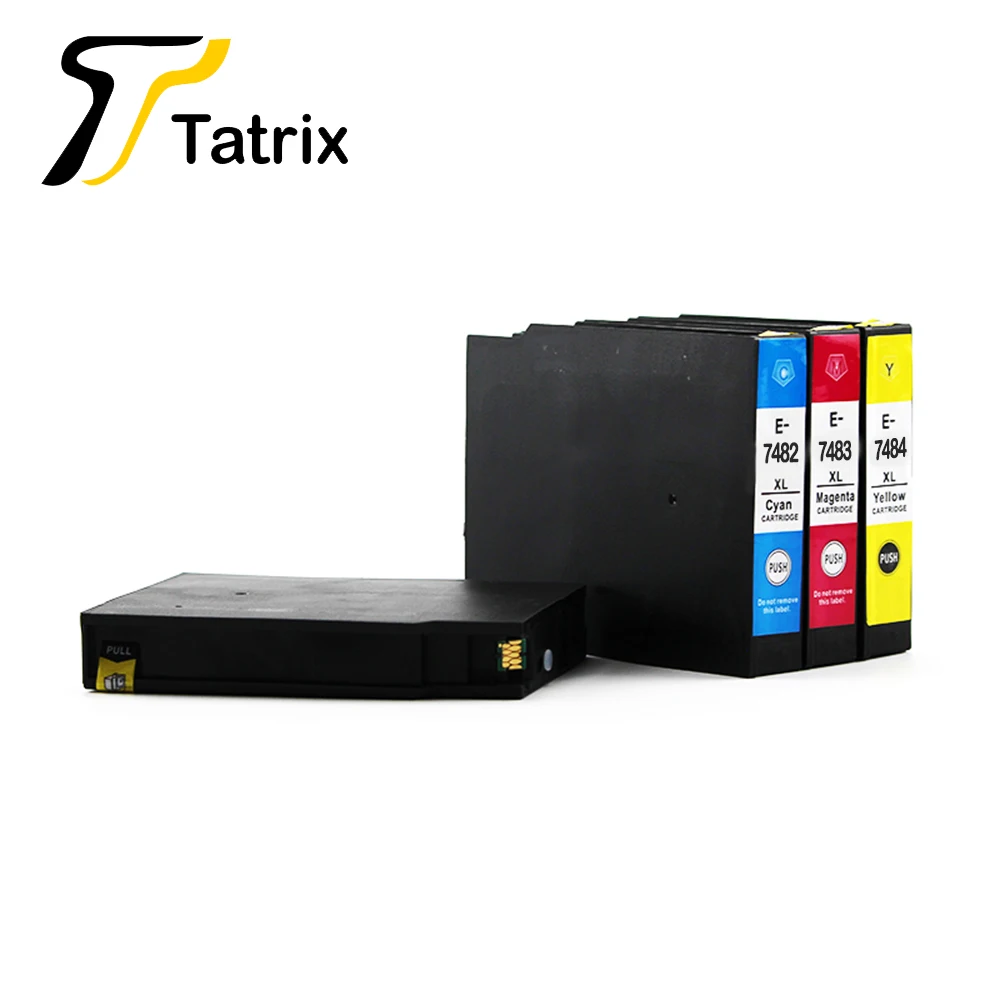 

Tatrix 4 colors compatible ink cartridge T748 T7481 for EPSON Workforce PRO WF-6090 WF-6590 WF-8090 WF-8590 WF-6530 printers