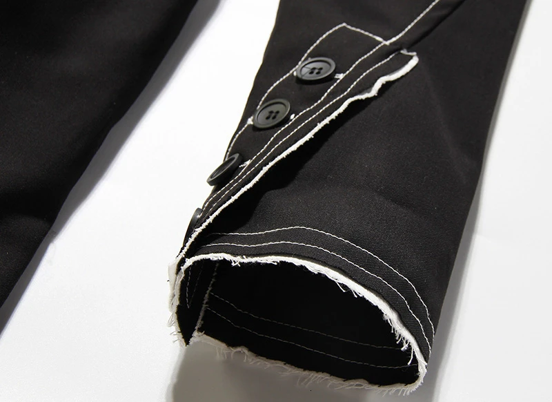 Very best  TWOTWINSTYLE Black patchwork Mesh Asymmetrical Jacket for women Stand Collar Long Sleeve Autumn cas