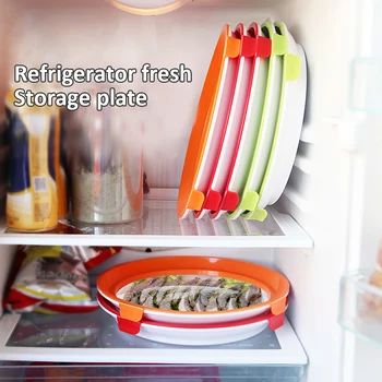 

Creative Food Preservation Tray Food Fresh Keeping Fresh Spacer Organizer Food Preservate Refrigerator Food Storage