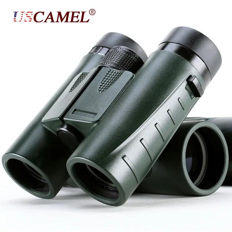 USCAMEL 8x32 HD компактный бинокль для птиц, военная оптика, телескоп с зумом, мощное зрение, для кемпинга, охоты