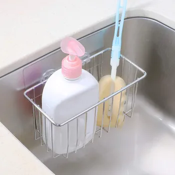 

Adhesive Stainless Steel Sponge Holder Shower Caddy Sponge For Bathroom Kitchen rack shelf durable rustproof organizer 2019