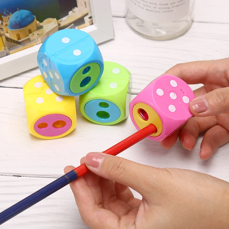 Пластиковая автоматическая точилка для карандашей Dice Kawaii подарок креативные