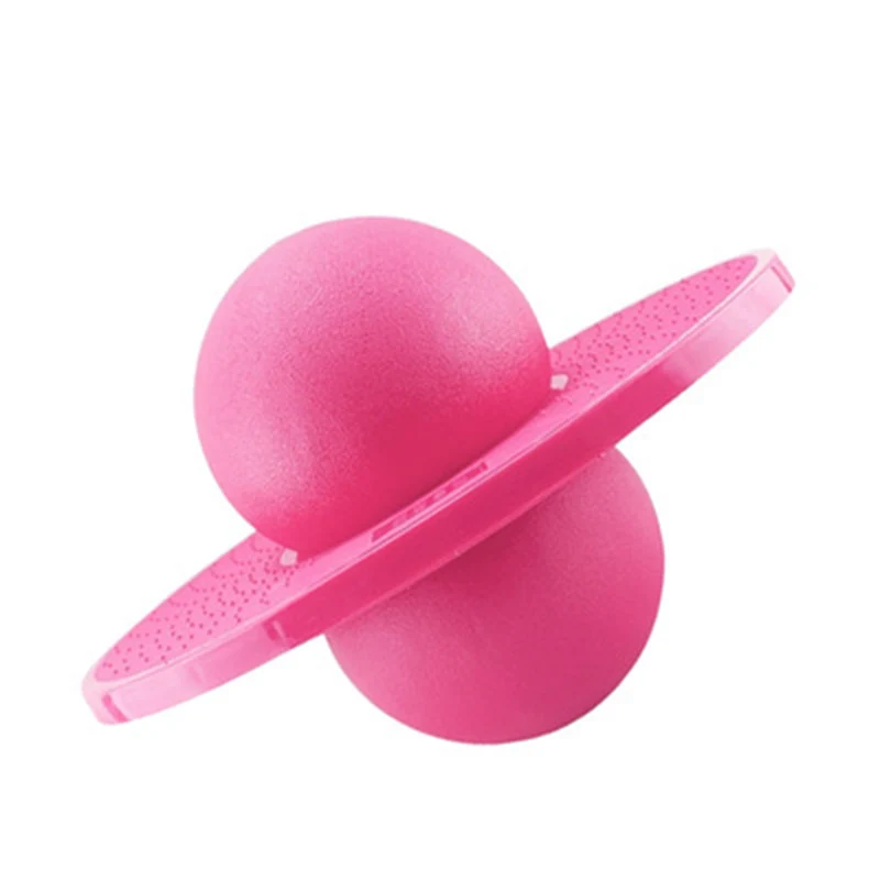 Hopper Pogo мяч баланс доска хоп прыжок фитнес планета прыжки игрушка S66 - Color: Pink