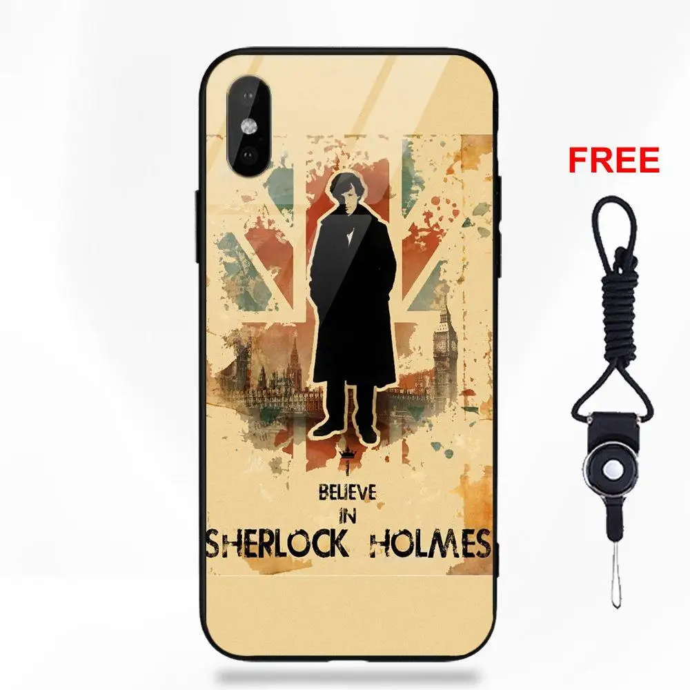 Сохраняйте спокойствие и верьте в Шерлок Холмс для Apple iPhone 5 5C 5S SE 6 6S 7 8 Plus X XS Max XR - Цвет: as picture