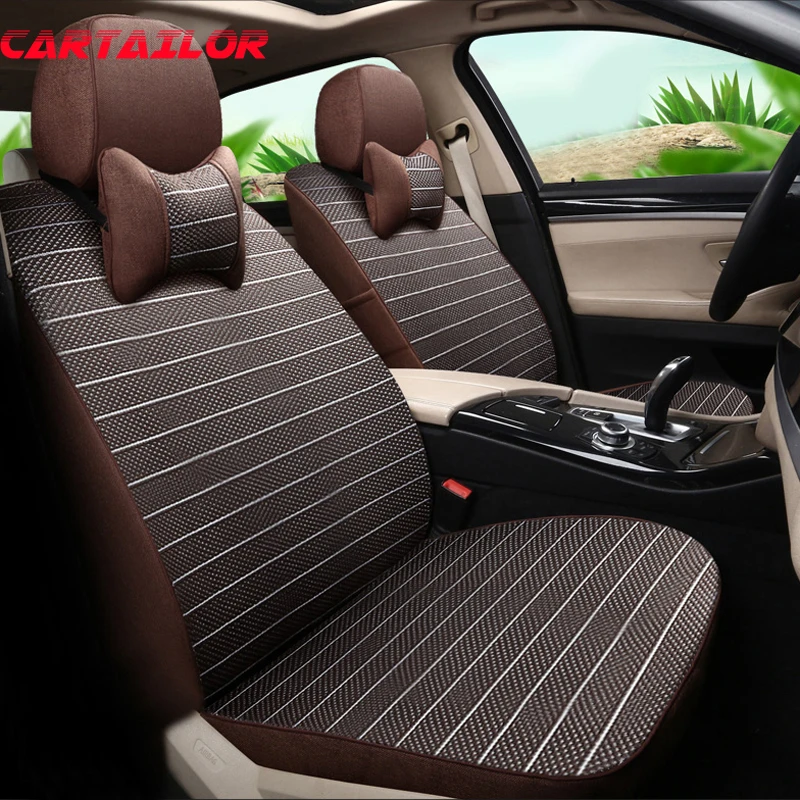 Автомобильные аксессуары для Chevrolet Spark 2012 2011 комплект льняных чехлов сидений |