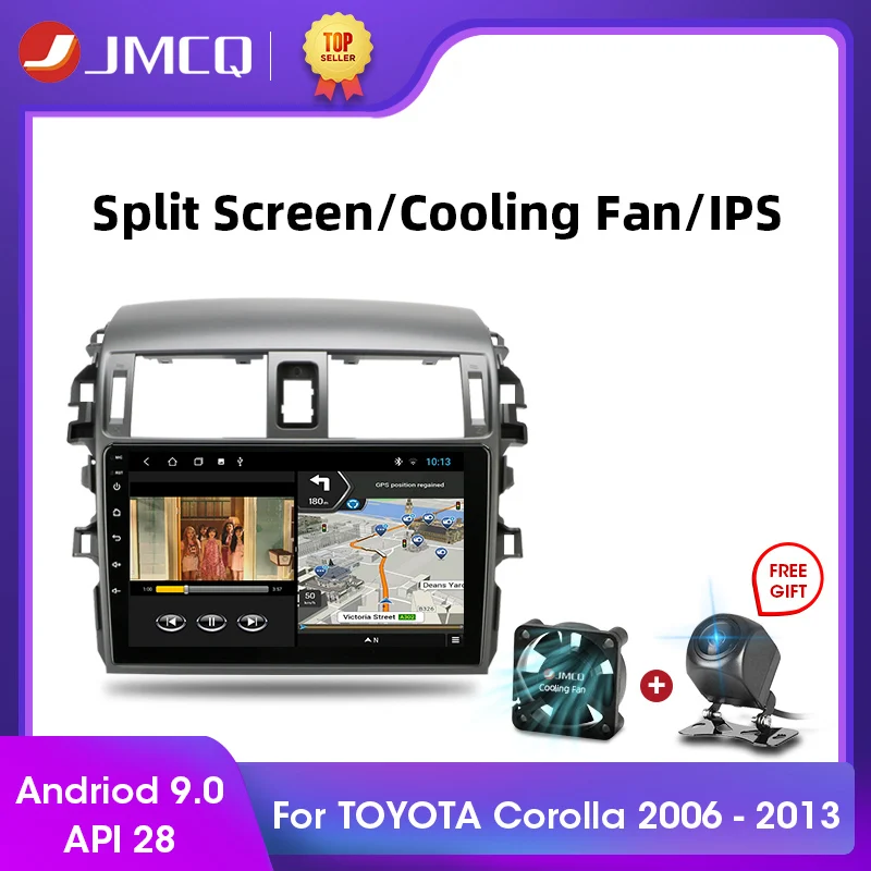 Автомобильный мультимедийный видеоплеер JMCQ Android 9 0 2 + 32 ГБ GPS навигация для Toyota