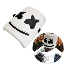 Электрический слог DJ Marshmello Косплей пластиковая маска Костюм для взрослых на Хэллоуин и для косплея маска ночной клуб Вечеринка бар костюм аксессуары JL34