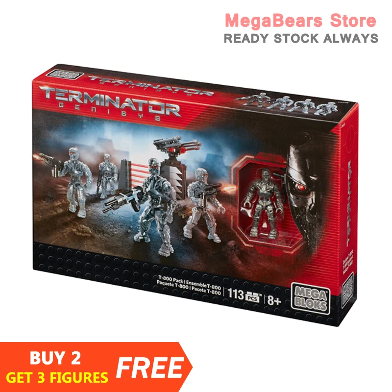 Mega Bloks Construx Terminator Genisys CNG02 T-800 Pack Building Blocks Construction Toys | Игрушки и хобби