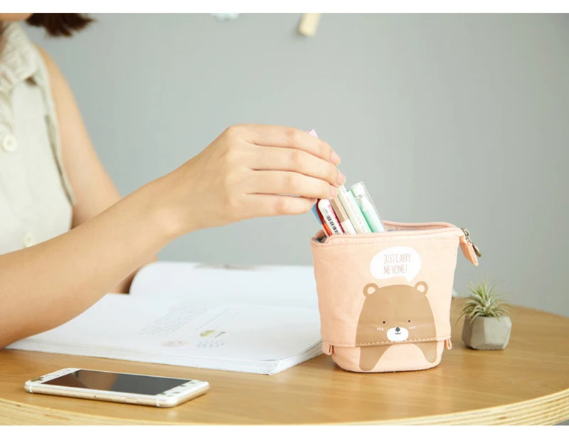 Cute Unicorn Pencil Case School Pencil Case for Girls Boys Penal Pen Box Cat Telescopic Stationery Bag Kit Large Pouch Supplies