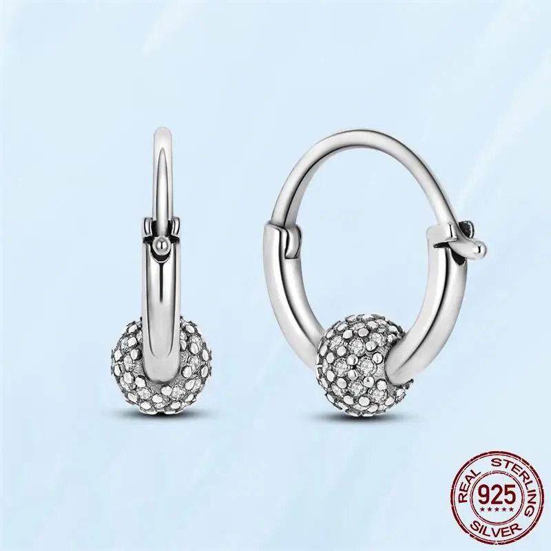 Silver Earrings Real 925 Sterling Silver Asymmetrical Heart Hoop Earrings for Women Fashion Silver Earring Jewelry Gift