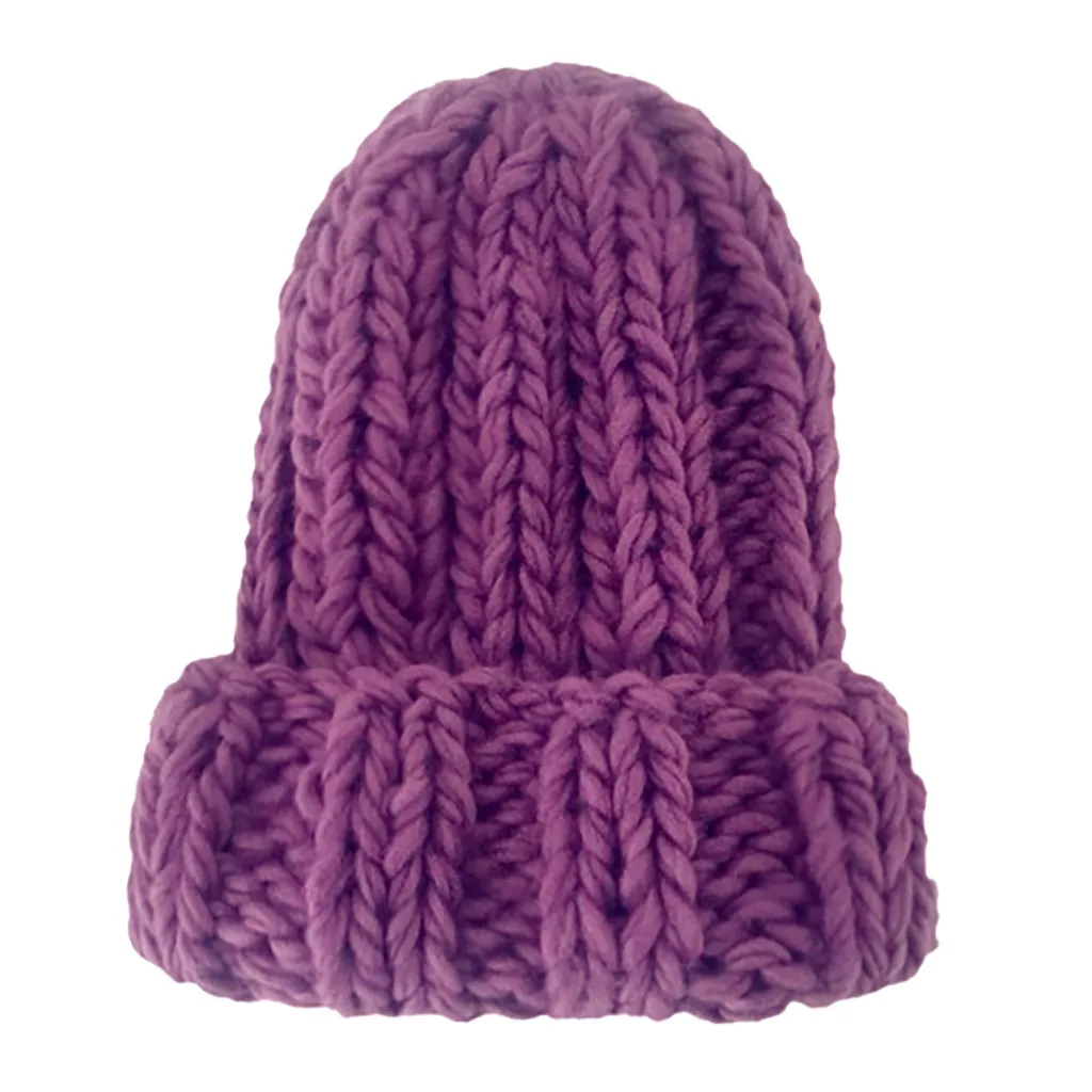 Вязаная Шерстяная женская шапка, теплая зимняя уличная одежда, трендовая Повседневная Лыжная шапка, зимняя женская шапка