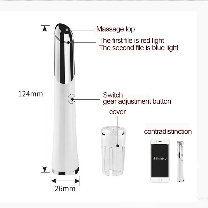 Ferramenta de Cuidados com os Olhos Remover os Olhos Microcurrent Água Fotoíon Olho Beleza Instrumento Reduzir Círculos Escuros Rugas Sarda 13 Microcurrent ferramenta de cuidados com os olhos
