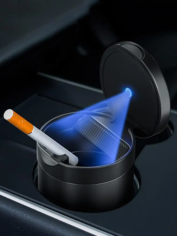 

universal LED Light Car Ashtray Garbage Coin Storage Cup Container Cigar Ash Tray For VW Golf GTI Tiguan Passat B5 B6 B7 CC
