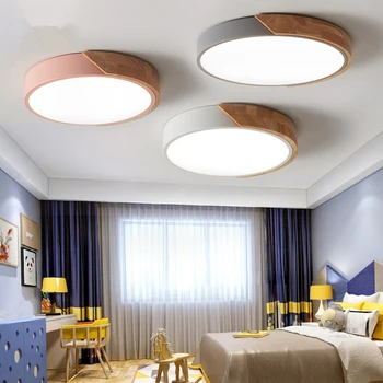 

Nordic LED Ceiling Light Modern Round Ultra-thin Wall-mounted Lamp for Living Room Kitchen Bedroom