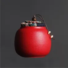 4-цветная керамическая пробка мини Запечатанная Коробка для чая, а также магазин кофейных зерен и сухофрукты китайские лекарственные материалы