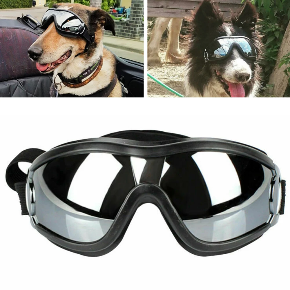 Солнцезащитные очки для собаки ветрозащитные противоломающиеся очки для зверья защита для глаз защита от солнца стекло для собак