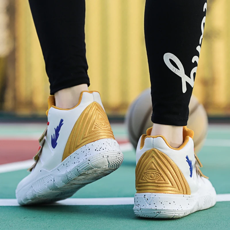 Мужские баскетбольные кроссовки Uptempo Kyrie 5, кроссовки в стиле ретро, 11, обувь для мальчиков, 1 светильник, спортивная обувь, Lebron, обувь большого размера