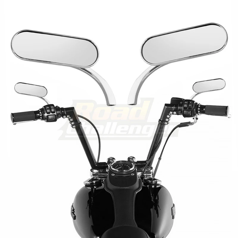Chrome Rearview Side Mirror For Harley Touring Road Glide Sportster Softail Dyna