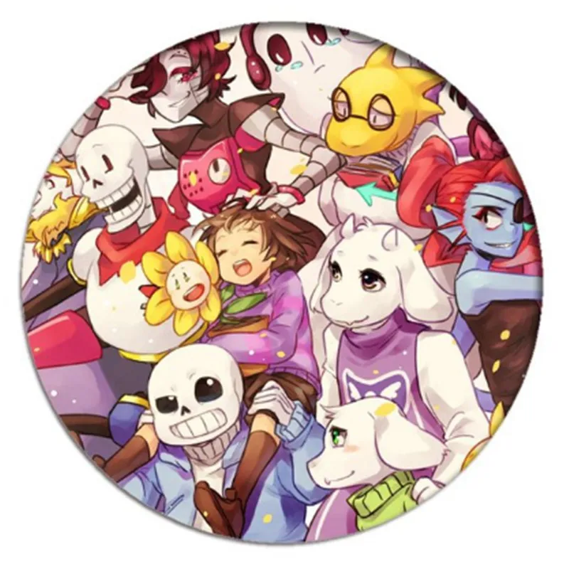 58mm Anime Undertale Sans Cosplay Badges Papyrus Brooch Clothing Icon  Collection Breastpin for Backpacks Clothes