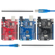 Плата разработки UNO R3 CH340G + MEGA328P SMD чип 16 МГц для Arduino UNO R3, USB-кабель ATMEGA328P CH340 2,4 TFT