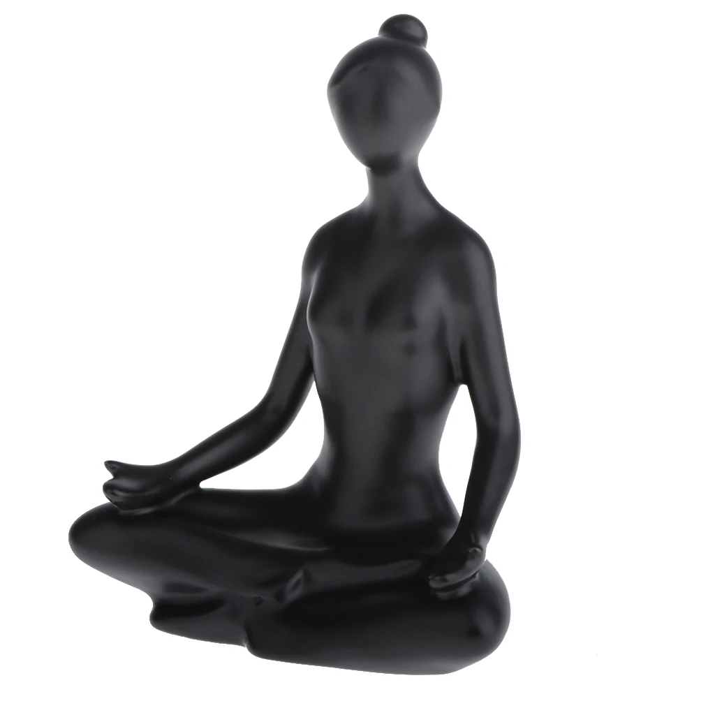 Tabletop Ceramic Dressing Table Decoration Modern Simple Creative Ornament Accessories Yoga Girl Home Decoration Ornament