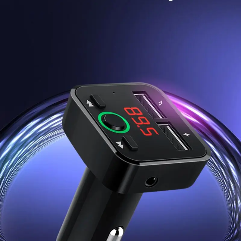 Fm-передатчик Handsfree AUX аудио mp3-плеер с ЖК-экраном для iPhone