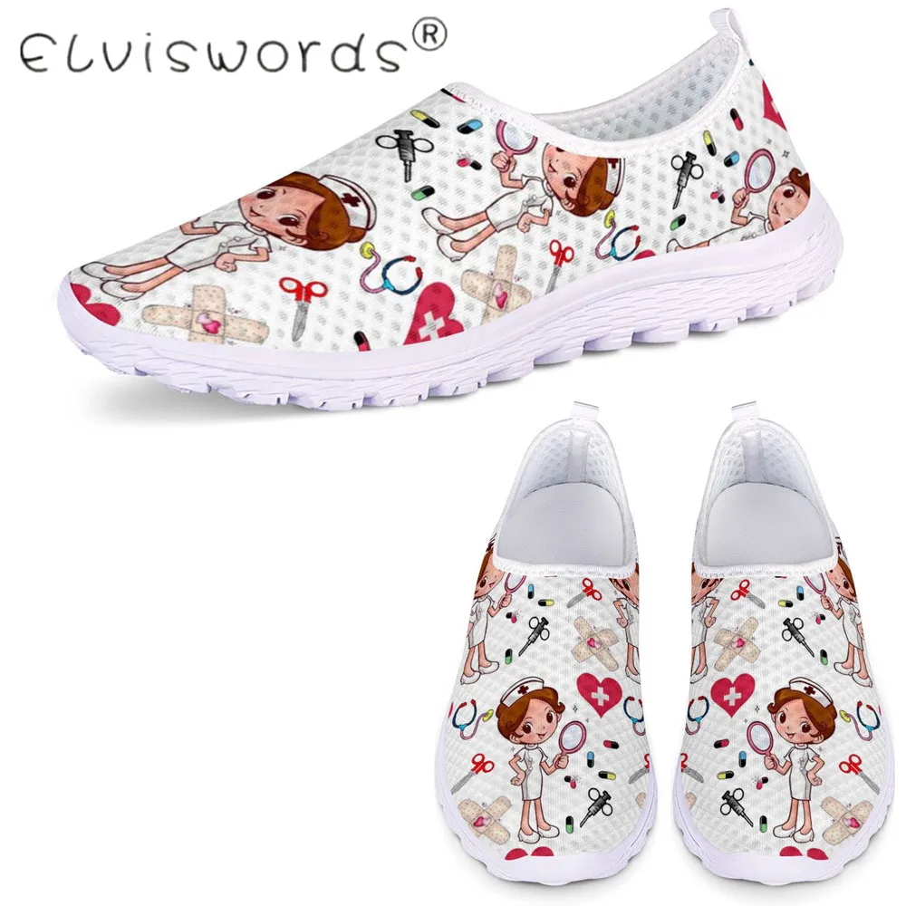 ELVISWORDS милая женская обувь весна лето плоская подошва 3D мультяшная сетчатая для