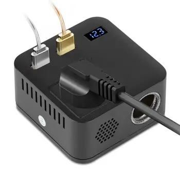 

150W Car Inverter Voltage Power Converter Transformer USB Charger 12V to 220V High conversion rate Stable power Easy to operate